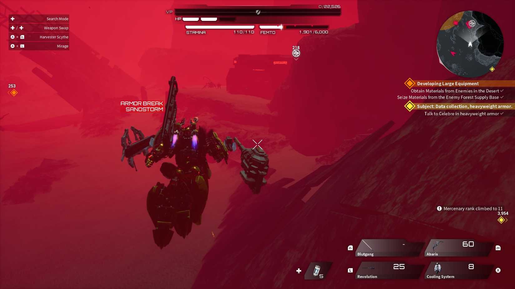 Daemon X Machina Titanic Scion Arsenal in the Sandstorm